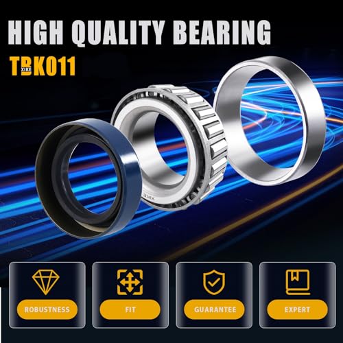 XiKe Trailer Bearings LM11949 LM11910 for 3/4" Axles, 2 Sets | Boat Traiker Hub Kit Includes 11174TB Seal, OD 1.78" Dust Cover, Cotter Pin - size: LM11949/10 + Seal ID 1.125'', style: Pack 2 Set