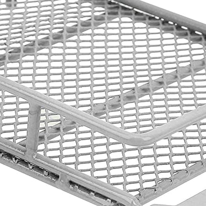 Stainless Steel Roof Rack Luggage Carrier,Not Easy to Wear and Tear Luggage Carrier Roof Rack,Vivid and Beautiful RC Luggage Carrier,for MN RC Crawler MN90 MN90KSilver (Silver) - color: Silver
