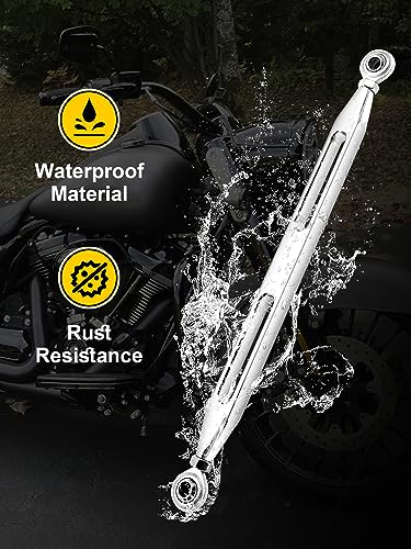 Shift Linkage Chrome Shift Linkage Rod Compatible for Harley Davidson 1986-2024 Softail Dyna Fatboy Street Glide Road Glide Road King Electra Glide, AIL021BLK - color: Chrome 01