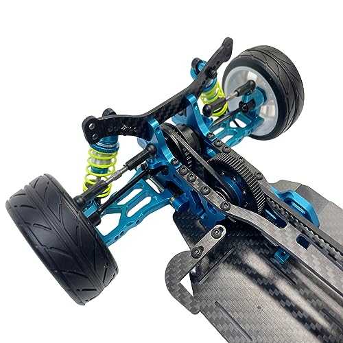 X416 RC DIY 1/10 Alloy and Carbon D4 AWD EP Drift Racing Car Body Frame Kit Electric Touring Car Chassis Frame