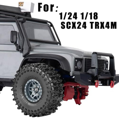 for SCX24 TRX4M 1/24 1/18 RC Crawler Car,Aluminum 1.0" Beadlock Wheel Tires Wheel Hub Wheels Rim 4PCS 1.0in Beadlock Wheel Rims Heavy Duty Rim,Titanium - color: (4PCS）Titanium