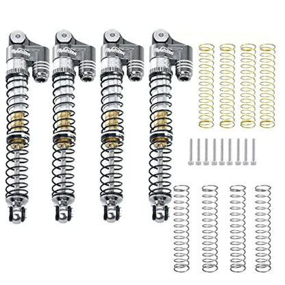 Powerhobby 1/24 Axial SCX24 Aluminum 58mm Long Travel Shocks (Grey) - color: Grey