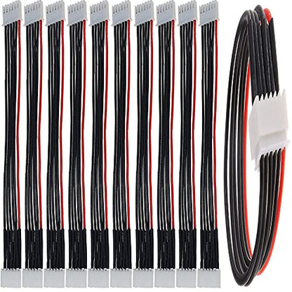 2S/3S/4S/5S/6S Battery Balance Charger Silicone Wire Extension Lead JST-XH Connector Adapter Plug Battery Wire Balance Leads Extension Cable for Li-Po Batteries(5s)