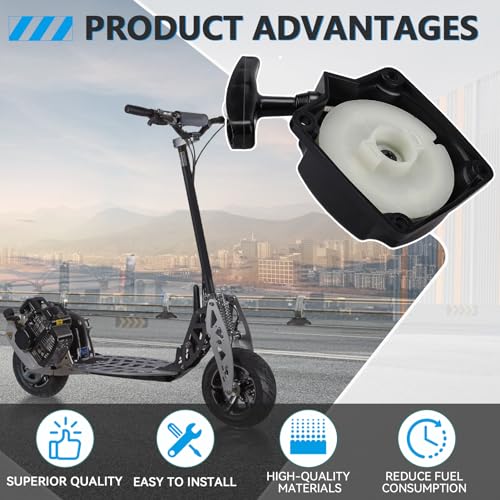 Xastro 49cc Recoil Pull Starter with Pawl Ratchet Gear | for ATVs Pocket Dirt Bike 43cc 47cc 50cc Gas Scooters Pocket Bikes Mid-Bikes Mini-Choppers Small Quads