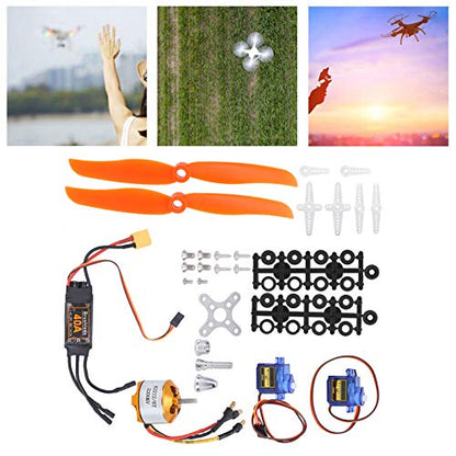 RC Plane Motor Kit for RC Plane Helicopter, Professional 6035 Propeller RC Remote Control Aircraft 40A XT60T ESC Combo Kit Complete Motors SG90 Servo 2212 KV2200 Brushless Motor