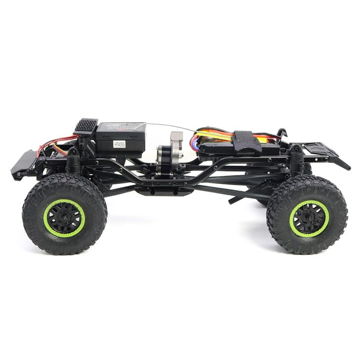 Aluminium 21% Overdriven Billet Transmission Gearbox for 1/24 RC Crawler Axial SCX24 Deadbolt C10 JLU Gladiator Bronco Upgrades (Black) - color: Black