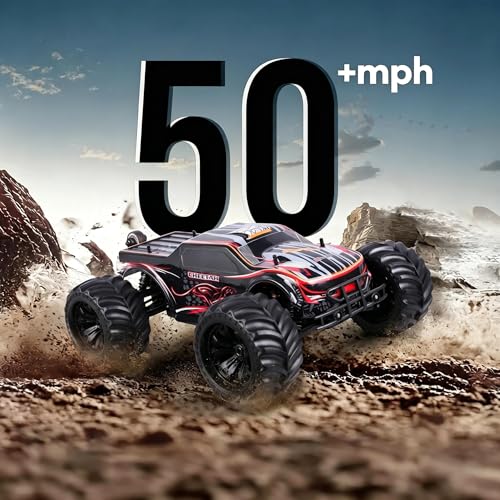 JLBRACIGRC 1/10 RTR Brushless Fast RC Cars for Adults Set of 2, Max 80+KM/H Hobby Electric Off-Road RC Truck with 3S Lipo Battery, Waterproof Remote Control Car, 4WD RC Car All Terrain Off Road Gift