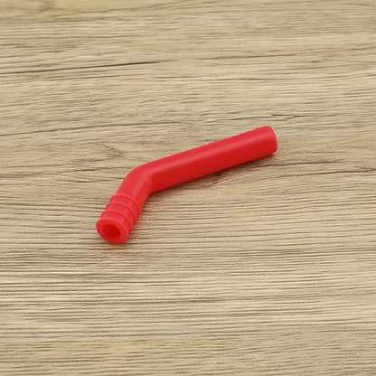 SING F LTD 3PCS RC Exhaust Pipe Extension Tube Compatible with HSP 1/8 1/10 Nitro RC Car Engine Exhaust Pipe Silicone Extender Red