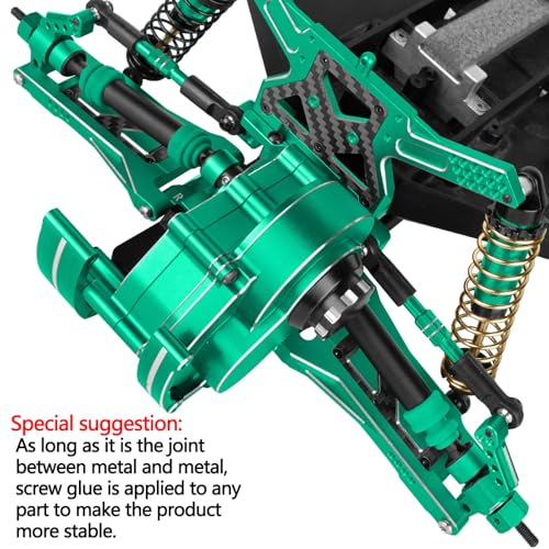 for Aluminum Upgrades Parts 1/10 Rustler 2WD(VXL)/Slash 2WD(VXL)/Stampede 2WD(VXL)/Bandit 2WD(VXL),Front Steering Block Knuckles&Rear Hubs&C-Hubs Caster Blocks Hops Up,Green