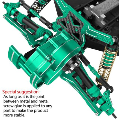 for Aluminum Upgrades Parts 1/10 Rustler 2WD(VXL)/Slash 2WD(VXL)/Stampede 2WD(VXL)/Bandit 2WD(VXL),Front Steering Block Knuckles&Rear Hubs&C-Hubs Caster Blocks Hops Up,Green