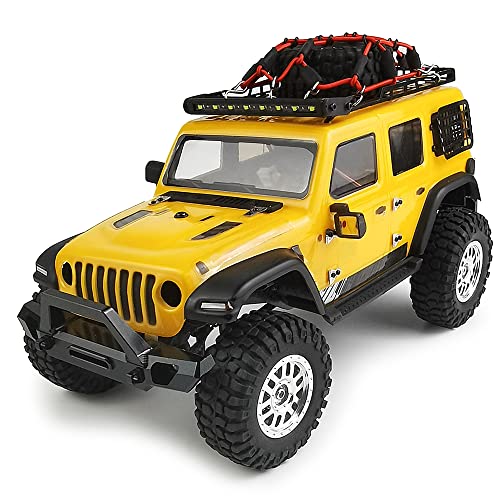 RC-Hub Metal Front & Rear Bumper Set with LED Lights for 1/24 Axial Scx24 AXI00002 Deadbolt RC Crawler Car