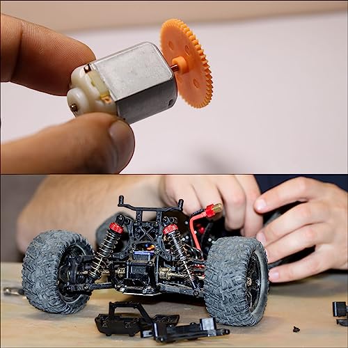 HARFINGTON Mod 1 M1 Pinion Motor Gear Set 2pcs 27T 28T Fit 5mm RC Motor Shaft M1 Pitch Gears for RC Car, with Hex Key - style: 27T 28T