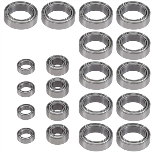 Bearing Kit for JLB for Cheetah 11101 21101 J3 for Speed BE001 BE002 BE003 1/10 rc Car Spare Upgrade Parts 20Pcs Ball Bearing Set