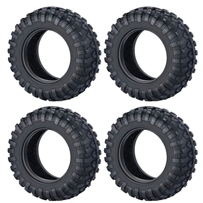 4PCS Rubber Micro RC Tires 42mm | For Kyosho Mini Z 4x4 Tires 1/18 Scale 1/24 Scale