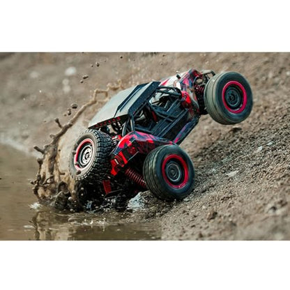 Scy 16106 1/16 Remote Control Off-Road Car AWD Rc Electric Desert Truck Light System Charging Protection Rc390 Motor 30A Esc Hobby Grade Model for Adult Hobby(Red) - color: Red