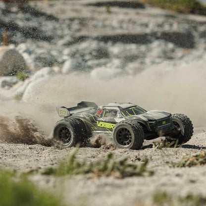 ARRMA RC Truck 1/10 VORTEKS 223S DSC 2WD RTR Brushless Stadium Truck, Yellow,(Lipo Battery and Charger Not Included) ARA3505T1 - color: Yellow