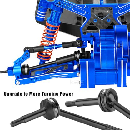 RC Upgrades Part for 1/10 Slash 2WD,Driveshafts,Shock Absorbers &Suspension Arms &Turnbuckles Links&Caster Blocks &Steering Block &Stub Axle Carriers &Shock Towers &Bulkhead,Navy Blue - color: Navy Blue(2wd)