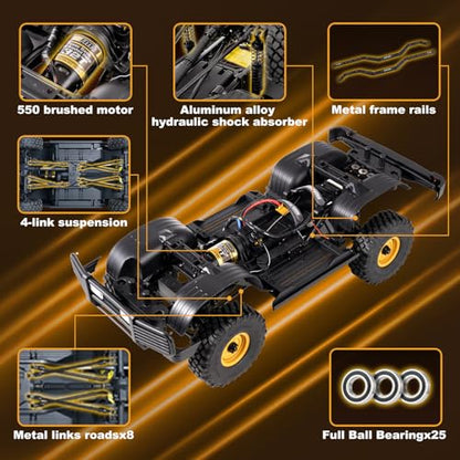 FMS FCX10 1/10 RC Crawler Land Rover Camel Trophy Edition, Official Licensed 4WD All Terrain Off-Road RC Truck for Adults, High-Detail Scale RC Car with Metal Gears, Upgraded Shocks (Discovery) - style: Discovery
