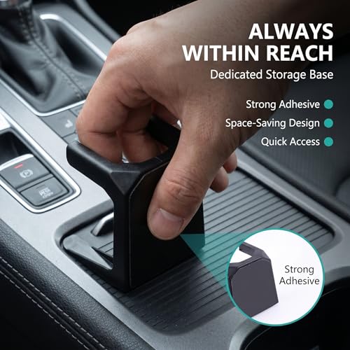 1 PC Car Detailing Brush, Ultra Soft Bristle Interior Cleaning Tool with Storage Rack, Ball-shaped Handle for Dashboard Vents, Universal for Most Cars, Trucks, SUVs (Blue)