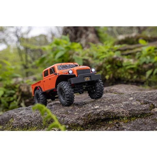 Axial RC Truck SCX24 40's 4 Door Dodge Power Wagon Orange1/24 4 Wheel Drive-RTR (Everything Needed to Run Included) AXI00007T1 - color: Orange