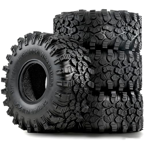 2.2 Crawler Tires Compatible with 2.2 Bealocks Wheels Rims, fit Traxxas TRX4 Sport,SCX10，Redcat Everest 10, Axial RBX10 Ryft 4WD Capra 4WS Rock Crawler