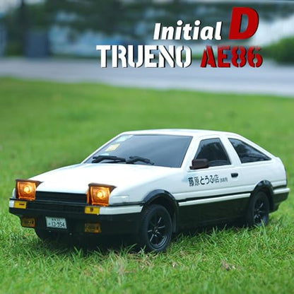 LD1801 1/18 AE86 RC Drift Car Initial D with 3 Upgraded 1200mAh Batteries | 2.4G 3-channel proportional drift toy with 150 motor and 10A ESC for hobby players - color: Ld1801