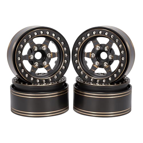 AMK 1.9 Beadlock Wheels 4pcs 958g Brass Heavy 1.9 Wheels for 1/10 RC Crawler TRX4 Capra SCX10 D90 VS4-10 Gen8 CC01 TRX4 Upgrades Accessories