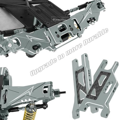 RC Upgrades Part for 1/10 Slash 2WD,Driveshafts,Shock Absorbers &Suspension Arms &Turnbuckles Links&Caster Blocks &Steering Block &Stub Axle Carriers &Shock Towers &Bulkhead,Titanium - color: Titanium(2wd)