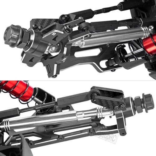 Suspension Arms Set&Steering Block Knuckles&Drive Shaft Axles Upgrades Part for 1/10 Kraton 4S V2 BLX,Outcast 4S V2 BLX,CVD Driveshafts Suspension Arms Hubs Caster Blocks.Black(Only Fit V2) - color: Black(2pcs)