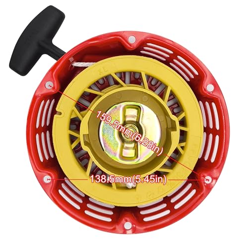 Strongthium GX160 GX200 Pull Start Recoil Starter Assembly | for Honda Predator Rato 212cc 196cc 6.5HP 7HP Go Kart Mini Bike Generators Red - size: Red