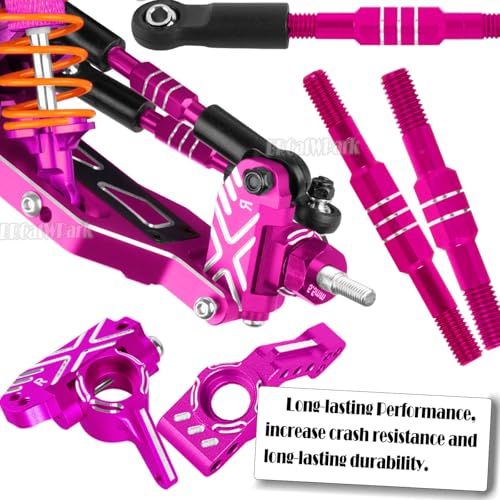 RC Upgrades Part for 1/10 Rustler Stampede (VXL) 2WD,A-Arm,Shock,Drive Shaft,Caster Block,Steering Blocks,Stub Axle Carriers,Steering Bellcranks,Links,Shock Tower,Front Bulkhead,Pink - color: Pink - (Rc Upgrades)