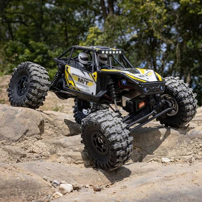 Axial RC Truck UTB18 Capra 4WS 1/18th 4x4 RTR (Comes with Everything Needed to Run), Yellow, AXI-1750T2 - color: Yellow