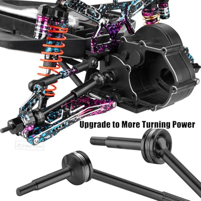 RC Upgrades Part for 1/10 Slash 2WD,Driveshafts,Shock Absorbers &Suspension Arms &Turnbuckles Links&Caster Blocks &Steering Block &Stub Axle Carriers &Shock Towers &Bulkhead,Polychrome - color: Polychrome(2wd)