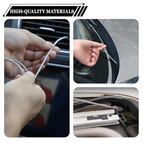 Auto Sunroof Drain Cleaning Tool, Car Cleaning Kit, 61 Inch Long Flexible Drain Brush Pipe Cleaners for Car, Vehicle Tube Brush Slim Drain Dredging Tool for Cars Sunroof Windshield Wiper Hole