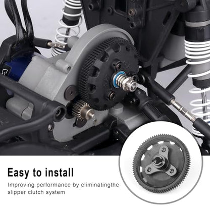 RC Slipper Clutch Eliminator for Traxxas 1/10 Slash 2WD Stampede Bandit Rustler VXL XL5 Transmissions Gearbox Case Upgrades (Black) - color: Black