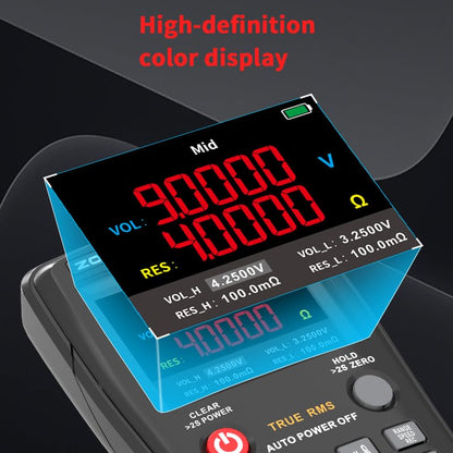 Battery Internal Resistance Tester 2 in 1 multimeter Battery Voltage Meter Car Battery Tester for AAA AA Model 0.1mΩ-200Ω