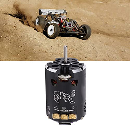 540 V3 Sensored Brushless Motor 2300kv High Performance Brushless Motor for 1/10 1/12 RC Off Road Drift Car Aluminum Black
