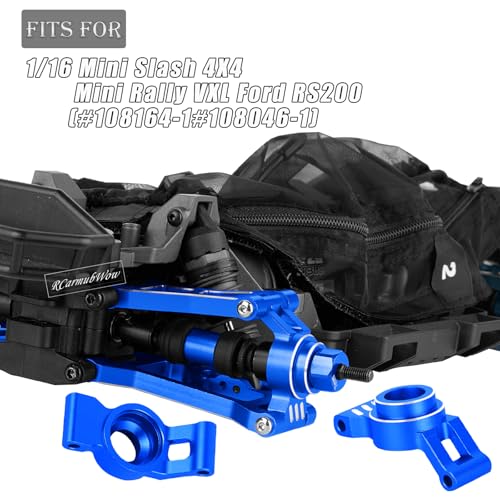RC Upgrade Parts for Mini Slash 4X4,Mini Rally VXL Ford RS200(#108164-1#108046-1),RC Driveshafts CVD,A Arms,Caster Block Set,Steering,Turnbuckles Links,Dirt Resist Guard Cover,Navy Blue - color: Navy Blue(1set)