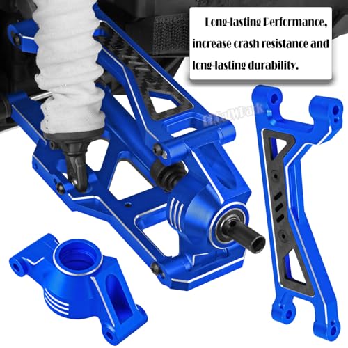 RC Upgrades Part for 1/10 WideMaxx,Model# 89086-4,Suspension Arms,Caster Block,Steering Blocks,Rear Stub Axle Carriers,Drive Shaft Axles,Camber Links,Tie Rod & Servo Horn,Navy Blue - color: Navy Blue - (Rc Upgrades)