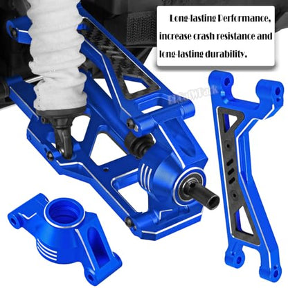 RC Upgrades Part for 1/10 WideMaxx,Model# 89086-4,Suspension Arms,Caster Block,Steering Blocks,Rear Stub Axle Carriers,Drive Shaft Axles,Camber Links,Tie Rod & Servo Horn,Navy Blue - color: Navy Blue - (Rc Upgrades)