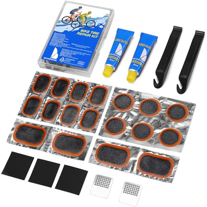 Bike Tire Repair Kit, Bicycle Inner Tube Patch Kit – Portable Case for Bicycle, Motorcycle & Inflatable Tubes - style: Tire Repair Kit