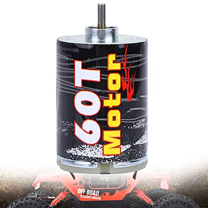 540 Brushed Motor Spare Part Accessory for 1/10 RC Car Boat Model, High - Purity Copper Windings with Super Large Bearing, Precisely Balanced Rotor for Stable Performance (M540-60T) - size: M540-60T