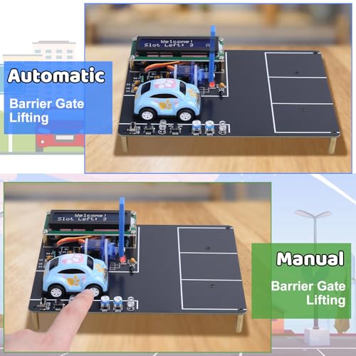 MIOYOOW DIY Smart Parking System Soldering Kit for Teens & Students | with Sensor Control, Automatic Gates & Parking Display, STEM Soldering Practice Kit, Electronics Project for Home & School