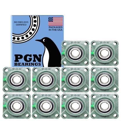 PGN UCF205-16 (10 Pack) Square Flange Bearing 1" Bore - size: 10, style: UCF205-16