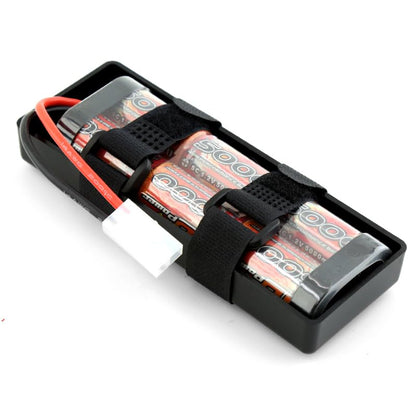 1/10 Crawler Car Battery Tray Case RC Hard Plastic Battery Box Accessories for 2S Lithium & 7.2V NiMH Battery Compatible with 1:10 Off Road Buggy Car Traxxas TRX4 Axial SCX10 II (Black) - color: Black