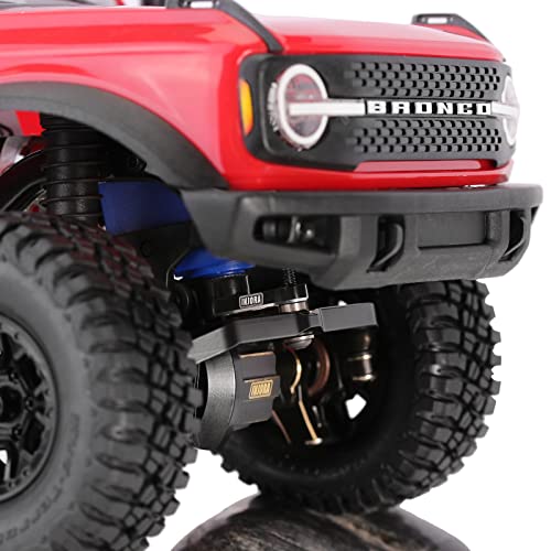 INJORA 25T Aluminum Servo Horn for TRX4M Stock Servo, Black & Red