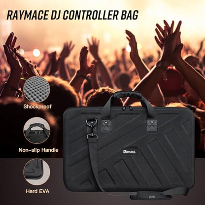 RAYMACE Lightweight Molded EVA Storage Case, DJ Controller Case | Shockproof Foam and Shoulder Strap(28.7x 16.3 x 5.5 inch） - size: 28.7x 16.3x 5.5 Inch
