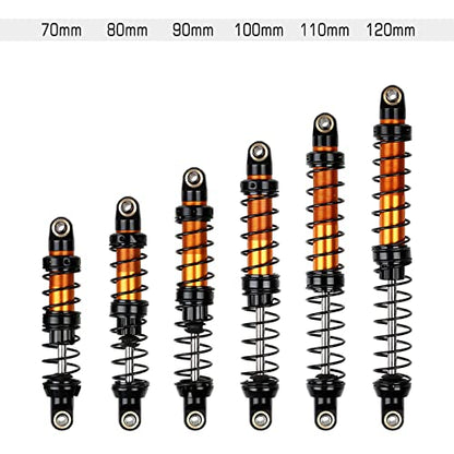 INJORA RC Shock Absorber 4pcs RC Damper for 1/10 RC Crawler Car Axial SCX10 90046 AXI03007 TRX4 TRX6 (70mm) - size: 70mm