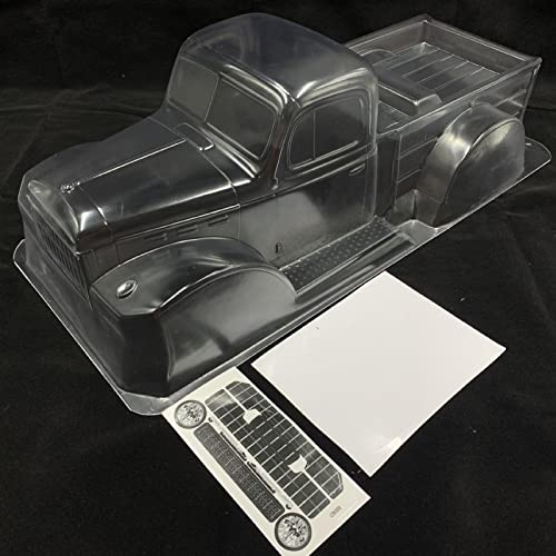 313mm Wheelbase Body Shell, RC Clear Body for 1:10 Truck Model Car Parts
