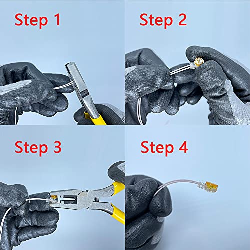 (Pack of 200) K1/UY Splice Connector Wire to Wire - color: Uy Connectors